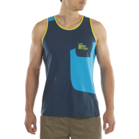 La Sportiva Dude Men's Tank Top (2023), Storm Blue/Maui, XS