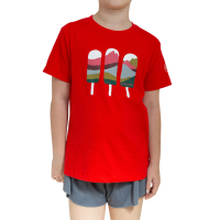 La Sportiva Icy Mountains T-Shirt K, Mountain Red, Large