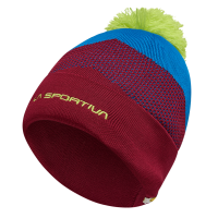 La Sportiva Knitty Beanie Hat, Sangria/Electric Blue, Small