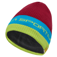 La Sportiva Beta Beanie Hat, Sangria/Electric Blue, Small