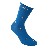 La Sportiva Outdoor Fun Socks, Electric Blue/Yellow, Large