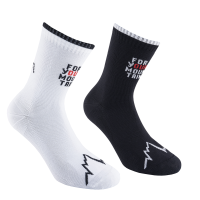 La Sportiva For Your Mountain Socks, Black/White, XL