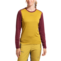 La Sportiva Tour Women's Long Sleeve Shirt, Savana/Redwood, Large