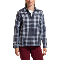 La Sportiva Rambler Lined Women's Flannel Shirt, Onyx/Chalk, Medium