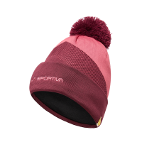La Sportiva Knitty Beanie Hat, Rosebay/Redwood, Large