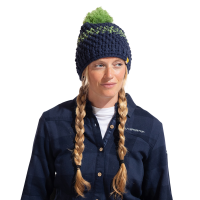 La Sportiva Terry Women's Beanie Hat, Night Sky/Aspen Green, Large