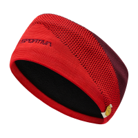 La Sportiva Knitty Headband, Redwood/Mountain Red, Large