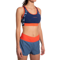 La Sportiva Hover Women's Top, Deep Sea/Cherry Tomato, Small