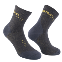 La Sportiva Sprint Trail Socks, Black/Yellow, Medium