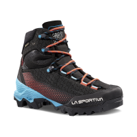 La Sportiva Women's Aequilibrium ST GTX Mountaineering Shoes, Black/Hibiscus, Size 39