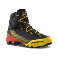 La Sportiva Aequilibrium ST GTX Mountaineering Shoes, Black/Yellow, Size 41