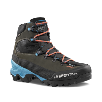 La Sportiva Women's Aequilibrium LT GTX Mountaineering Shoes, Black/Hibiscus, Size 36.5