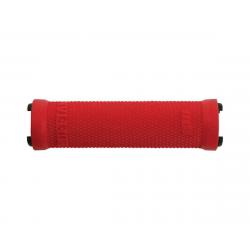 ODI Ruffian Lock-On Grips Only (Red) (130mm) (No Clamps) - D20RFBR
