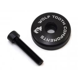 Wolf Tooth Components Ultralight Stem Cap w/ Integrated Spacer (Black) (5mm) - STEMCAP5MMBLK1