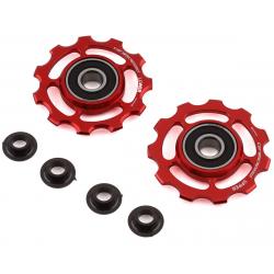 CeramicSpeed Shimano 11-Speed Pulley Wheels (Red) (Alloy) - CSPW10602000