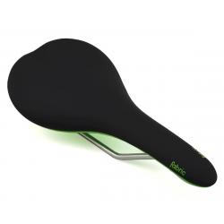 Fabric Scoop Flat Elite Saddle (Black/Green) (Chromoly Rails) (142mm) - FU4500FE04