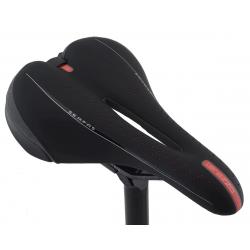 Serfas Terazzo Men's Mountain Saddle (Black) (Chromoly Rails) (165mm) - TRS-2