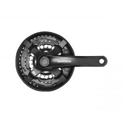 Shimano Tourney FC-TY501 Crankset (Black) (3 x 6/7/8 Speed) (Square Taper) (170... - EFCTY501C888CLB