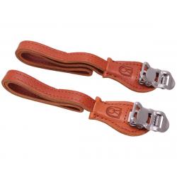 Velo Orange Grand Cru Leather Toe Straps (Honey) - PD-0036-HON