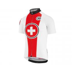 Assos Men's Suisse Fed Short Sleeve Jersey (Red/White) (S) - 13.20.282.99.S