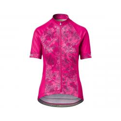 Giro Women's Chrono Sport Short Sleeve Jersey (Pink Floral) (L) - 7114987