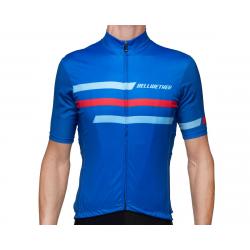 Bellwether Edge Cycling Jersey (True Blue/Red) (S) - 901121902