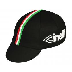Pace Sportswear Cinelli Cycling Cap (Black/Italian Stripe) (One Size Fits Most) - 15-0706