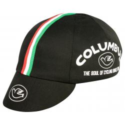 Pace Sportswear Columbus Cycling Cap (Black/White/Italian Stripe) (One Size Fits Most) - 15-0901