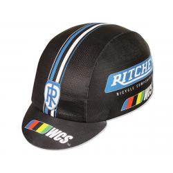 Pace Sportswear Coolmax Ritchey WCS Cycling Cap (Black/Blue) (One Size Fits Most) - 21-6501