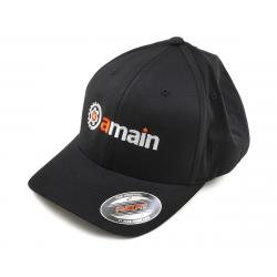 AMain FlexFit Hat w/Gears Logo (Black) (L/XL) - AMN2004-L/XL