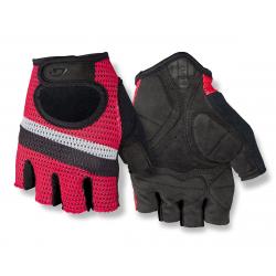 Giro SIV Retro Short Finger Bike Gloves (Red/White Stripe) (XS) - 7077805