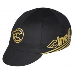 Pace Sportswear Cinelli Cycling Cap (Black/Gold) (One Size Fits Most) - 15-0708