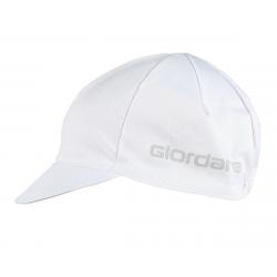 Giordana Solid Cotton Cycling Cap (White) (One Size Fits Most) - GICS18-COCA-SOLI-WHIT