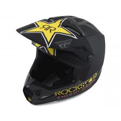 Fly Racing Kinetic Rockstar Helmet (Matte Grey/Black/Yellow) (2XL) - 73-33092X