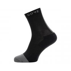 Gore Wear M Mid Socks (Black/Graphite Grey) (S) - 100229-9991-35-37