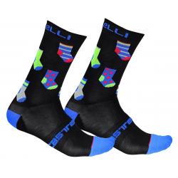 Castelli Men's Pazzo 18 Socks (Black) (S/M) - R19562010-2