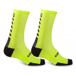 Giro HRc+ Merino Wool Socks (Bright Lime/Black) (M) - 7080507