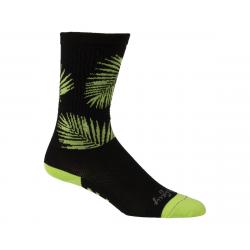 All-City Key West Carl 8" Tall Sock (Black/Green) (L/XL) - 09-000383-BK-LG