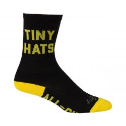 All-City Tiny Hat Society Wool Socks (Black/Yellow) (L/XL) - 09-000373-A-L/XL