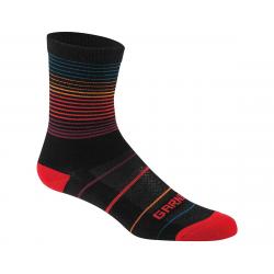 Louis Garneau Merino 60 Socks (Black/Ginger) (S/M) - 1086078-767-SM