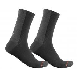 Castelli Men's Bandito Wool 18 Socks (Black) (S/M) - R20540010-2