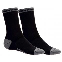 Giordana Merino Wool Socks (Black) (5" Cuff) (S) - GICW19-SOCK-WOOL-BKGY-02