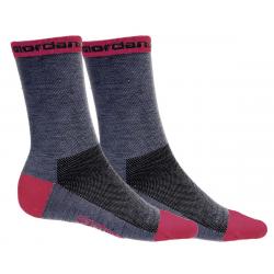 Giordana Merino Wool Socks (Grey/Pink) (5" Cuff) (S) - GICW19-SOCK-WOOL-GYPK-02