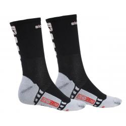 Giordana Men's FR-C Tall Cuff Socks (Black/White) (M) - GI-S2-SOCK-FRTA-BKWT-03
