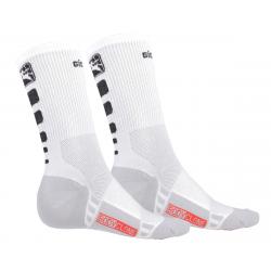 Giordana Men's FR-C Tall Cuff Socks (White/Black) (L) - GI-S2-SOCK-FRTA-WTBK-04