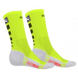 Giordana Men's FR-C Tall Cuff Socks (Fluo/Black) (L) - GI-S4-SOCK-FRTA-FLBK-04