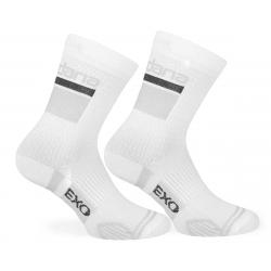 Giordana EXO Tall Cuff Compression Sock (White) (M) - GICS19-SOCK-EXTC-WTTI03