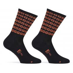Giordana FR-C Tall "G" Socks (Black/Rust) (S) - GICS21-SOCK-GGGG-BKRU02