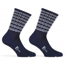 Giordana FR-C Tall "G" Socks (Blue/White) (S) - GICS21-SOCK-GGGG-MIWT02