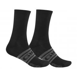 Giro Merino Seasonal Wool Socks (Black/Charcoal Clean) (M) - 2038528